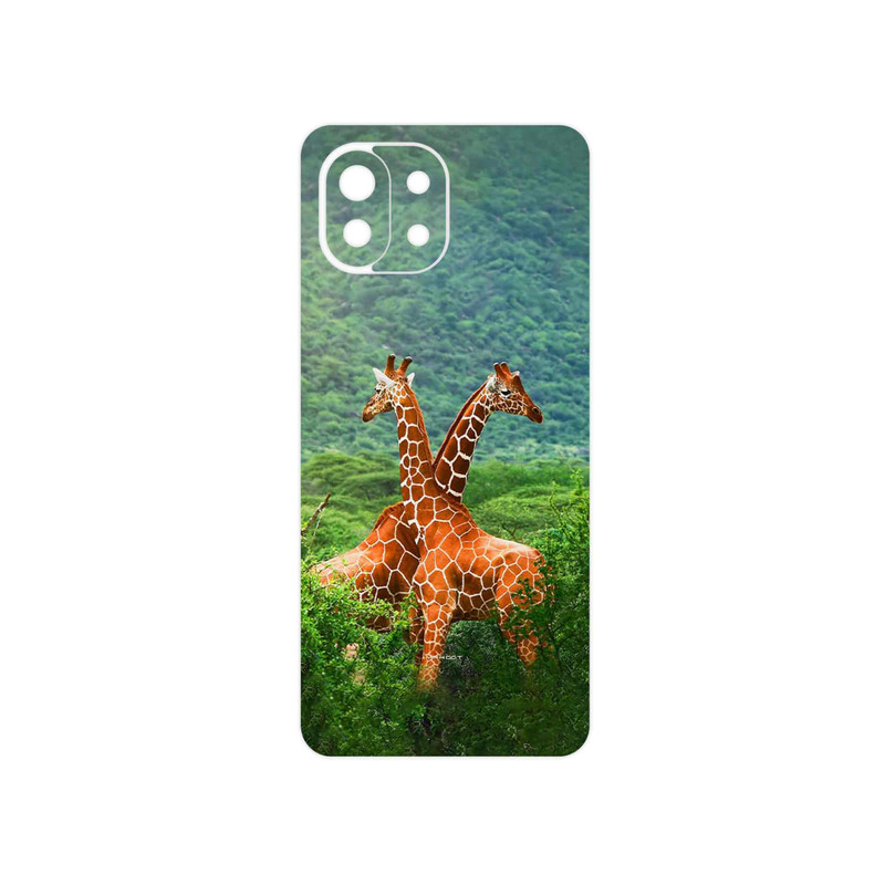برچسب پوششی ماهوت مدل Giraffe مناسب برای گوشی موبایل شیائومی 11 Lite 5G NE