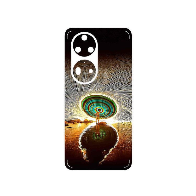 برچسب پوششی ماهوت مدل Night Light Fountain مناسب برای گوشی موبایل هوآوی P50 Pro