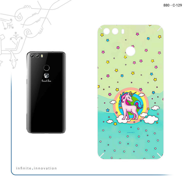 برچسب پوششی ماهوت مدل Rainbow unicorn adventure مناسب برای گوشی موبایل جی ال ایکس Sepehr