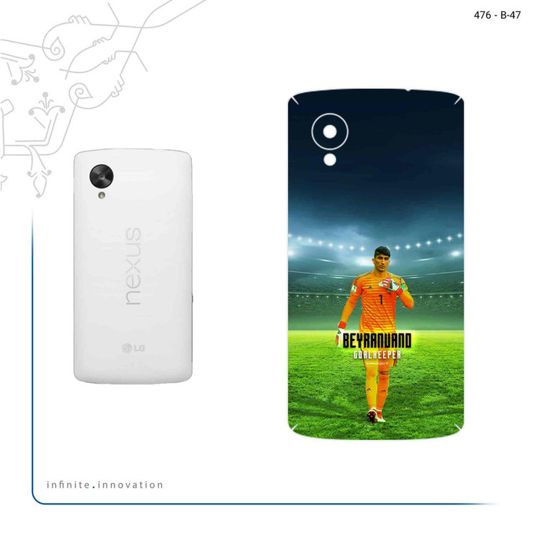 برچسب پوششی ماهوت مدل Alireza Beiranvand مناسب برای گوشی موبایل گوگل Nexus 5