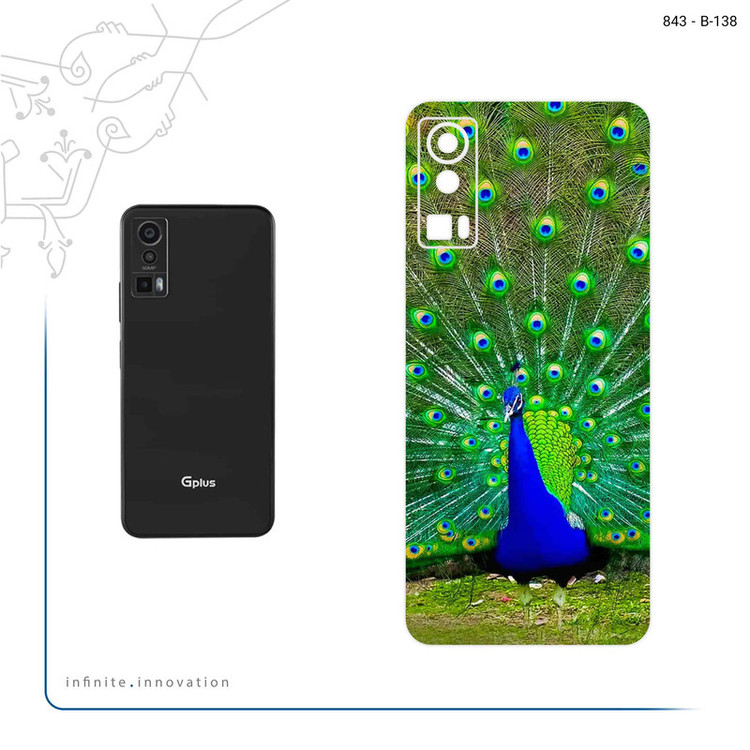 برچسب پوششی ماهوت مدل Peacock مناسب برای گوشی موبایل جی پلاس X20