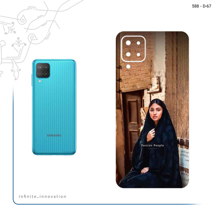 برچسب پوششی ماهوت مدل Portrait of an Iranian Woman مناسب برای گوشی موبایل سامسونگ Galaxy F12