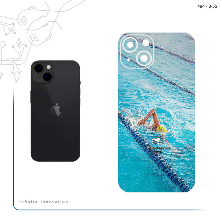 برچسب پوششی ماهوت مدل Swimming مناسب برای گوشی موبایل اپل iPhone 13
