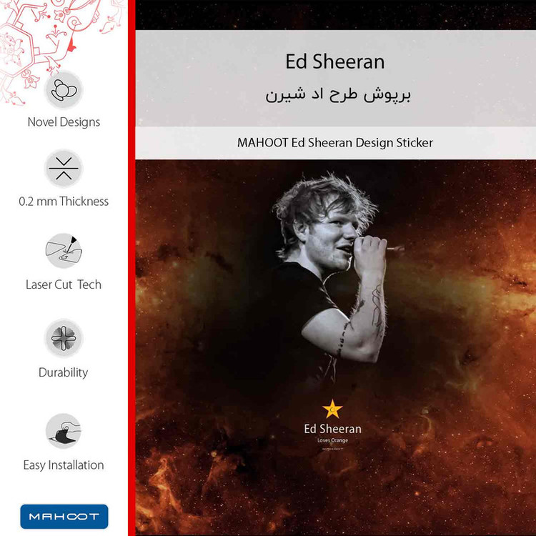 برچسب پوششی ماهوت مدل Ed Sheeran مناسب برای گوشی موبایل سامسونگ Galaxy F12