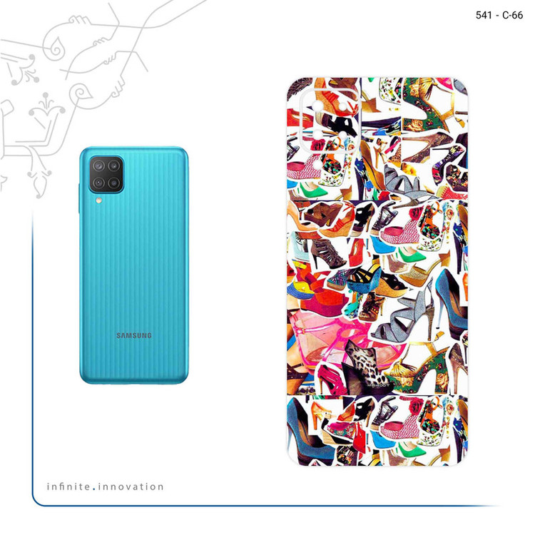 برچسب پوششی ماهوت مدل Collage of High heel Shoes مناسب برای گوشی موبایل سامسونگ Galaxy F12