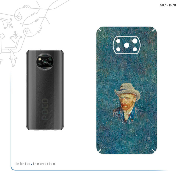 برچسب پوششی ماهوت مدل Self portrait with a gray felt hat مناسب برای گوشی موبایل شیائومی Poco X3 Pro