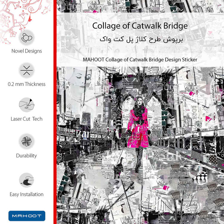 برچسب پوششی ماهوت مدل Collage of Catwalk Bridge مناسب برای گوشی موبایل اچ تی سی Desire 12 Plus