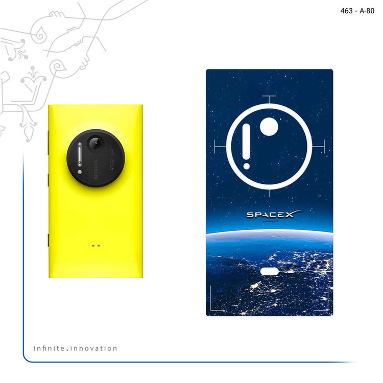 برچسب پوششی ماهوت مدل Space X مناسب برای گوشی موبایل نوکیا Lumia 1020