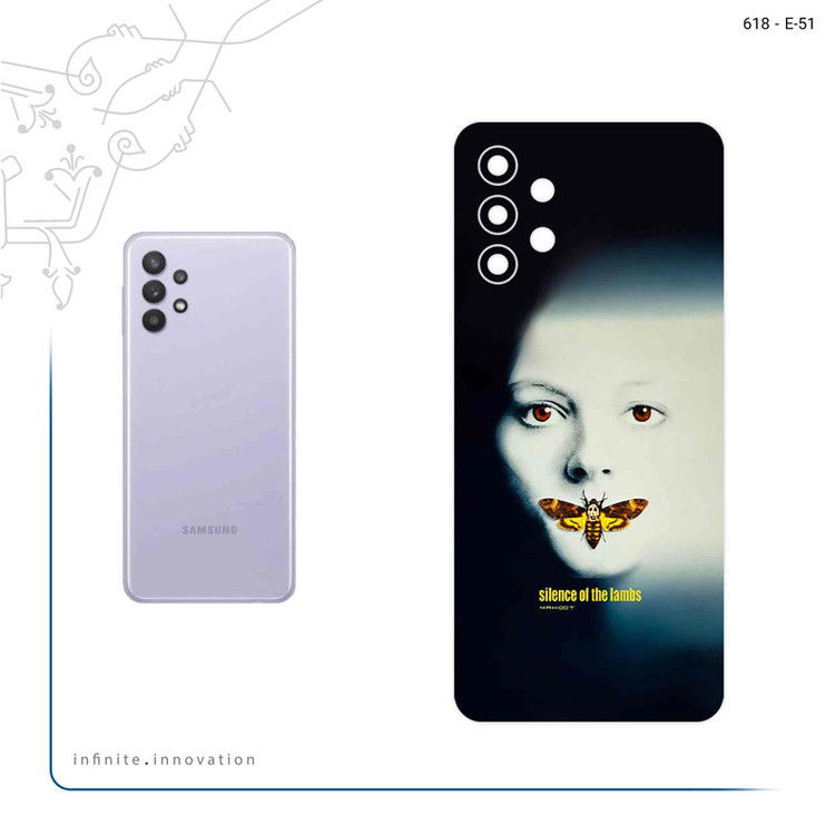 برچسب پوششی ماهوت مدل Silence of the Lambs مناسب برای گوشی موبایل سامسونگ Galaxy A32