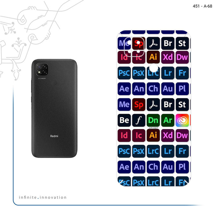 برچسب پوششی ماهوت مدل Adobe مناسب برای گوشی موبایل شیائومی Redmi 9 Activ