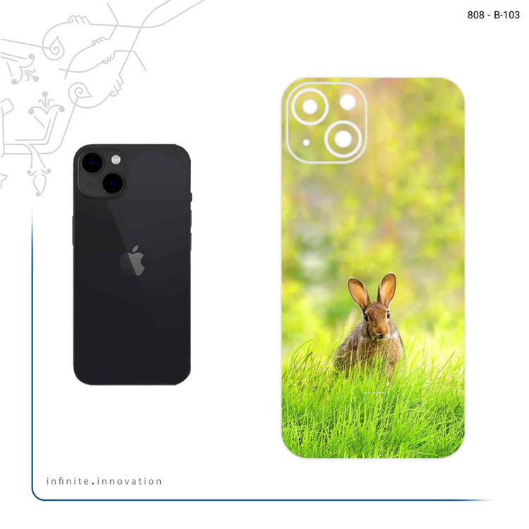 برچسب پوششی ماهوت مدل Rabbit مناسب برای گوشی موبایل اپل iPhone 13