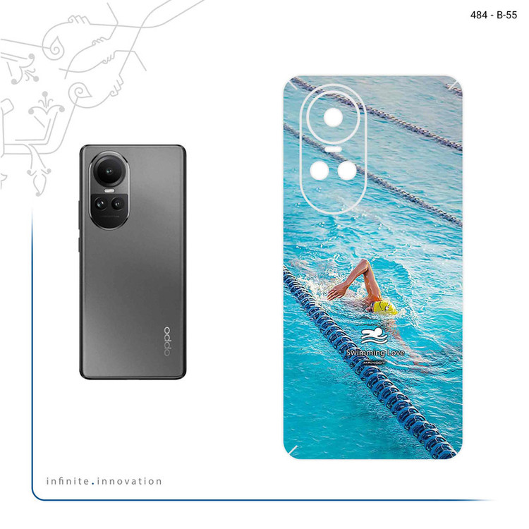 برچسب پوششی ماهوت مدل Swimming مناسب برای گوشی موبایل اپو Reno 10 5G