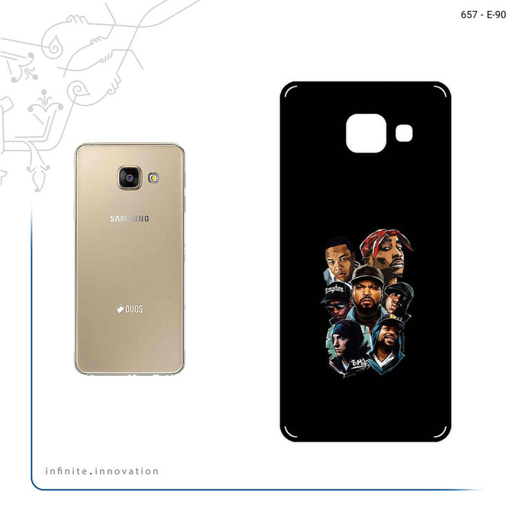 برچسب پوششی ماهوت مدل Great Rappers Digital Art مناسب برای گوشی موبایل سامسونگ Galaxy A3 2016