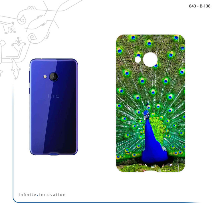برچسب پوششی ماهوت مدل Peacock مناسب برای گوشی موبایل اچ تی سی U Play