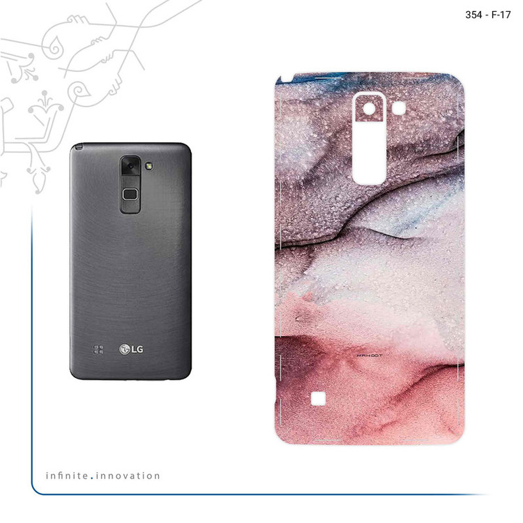 برچسب پوششی ماهوت مدل Smoky pink marble مناسب برای گوشی موبایل ال جی Stylus 2