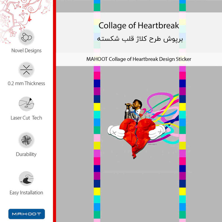 برچسب پوششی ماهوت مدل Collage of Heartbreak مناسب برای گوشی موبایل ال جی W30