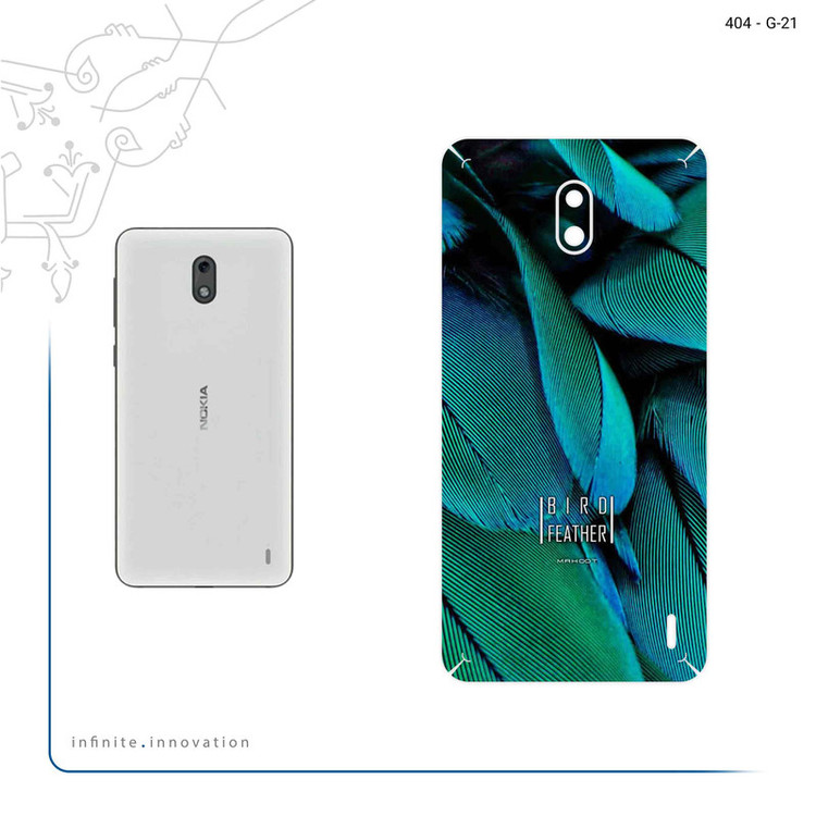 برچسب پوششی ماهوت مدل Green Feather مناسب برای گوشی موبایل نوکیا 2