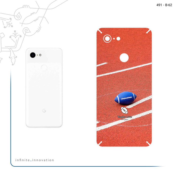 برچسب پوششی ماهوت مدل Rugby football مناسب برای گوشی موبایل گوگل Pixel 3