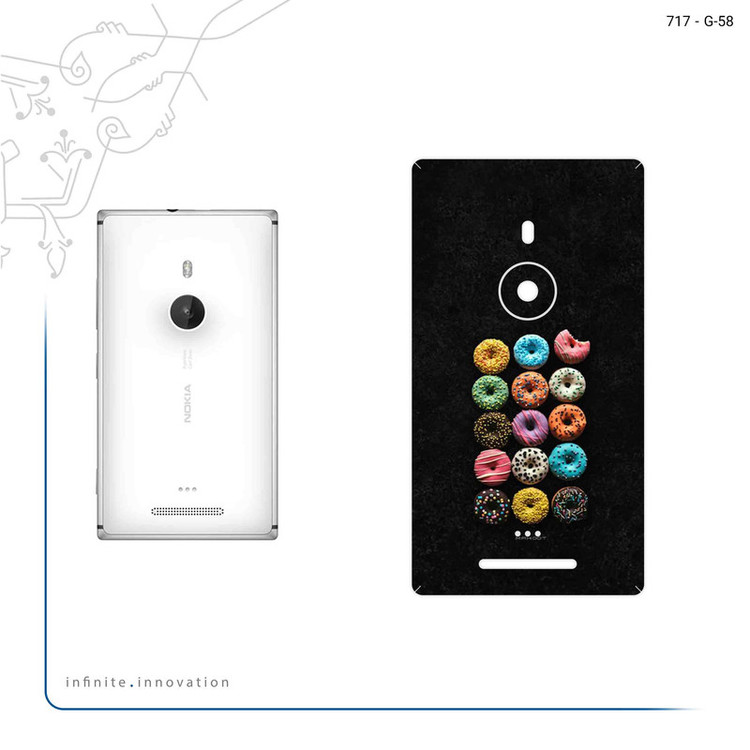برچسب پوششی ماهوت مدل Doughnut مناسب برای گوشی موبایل نوکیا Lumia 925