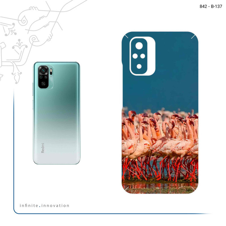 برچسب پوششی ماهوت مدل Flamingo مناسب برای گوشی موبایل شیائومی Redmi Note 10