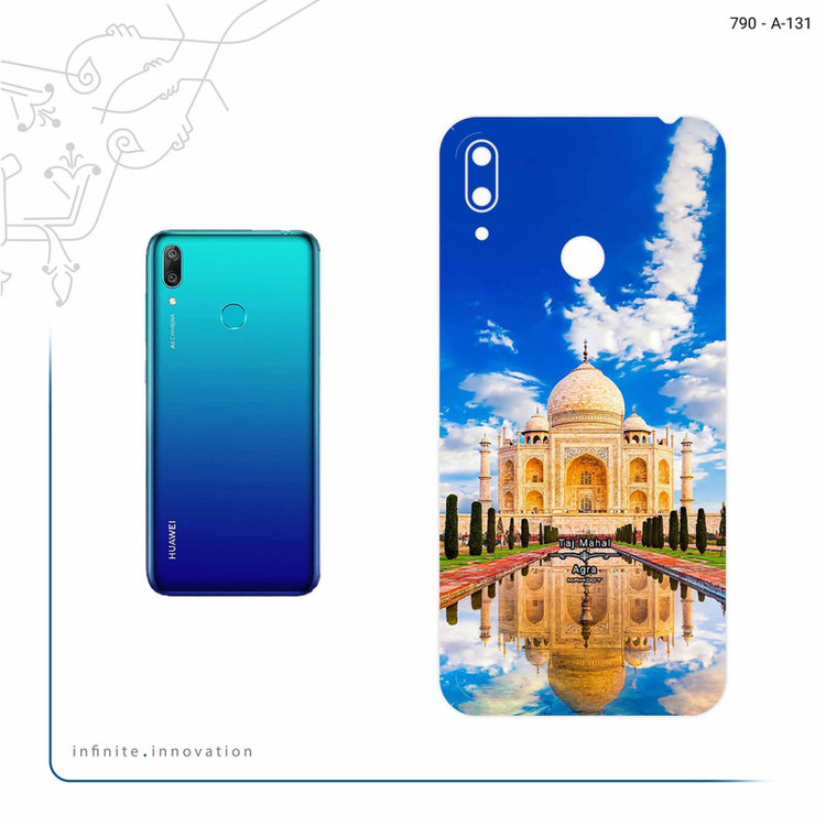 برچسب پوششی ماهوت مدل The Taj Mahal مناسب برای گوشی موبایل هوآوی Y7 Prime 2019
