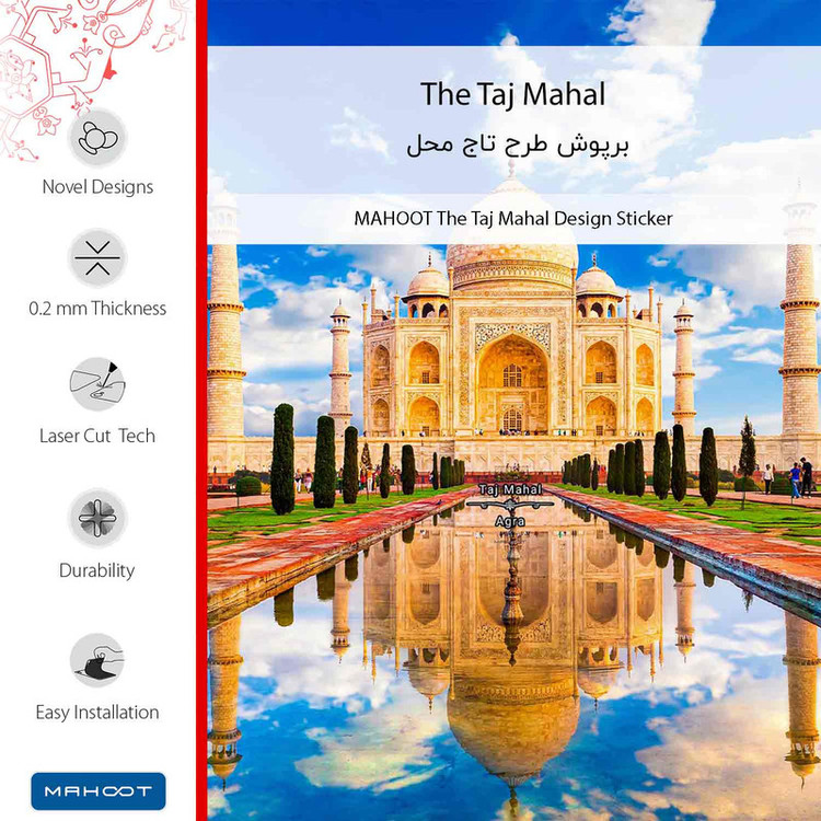 برچسب پوششی ماهوت مدل The Taj Mahal مناسب برای گوشی موبایل هوآوی Y7 Prime 2019