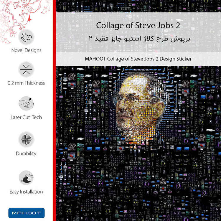 برچسب پوششی ماهوت مدل Collage of Steve Jobs 2 مناسب برای گوشی موبایل اچ تی سی Desire 816