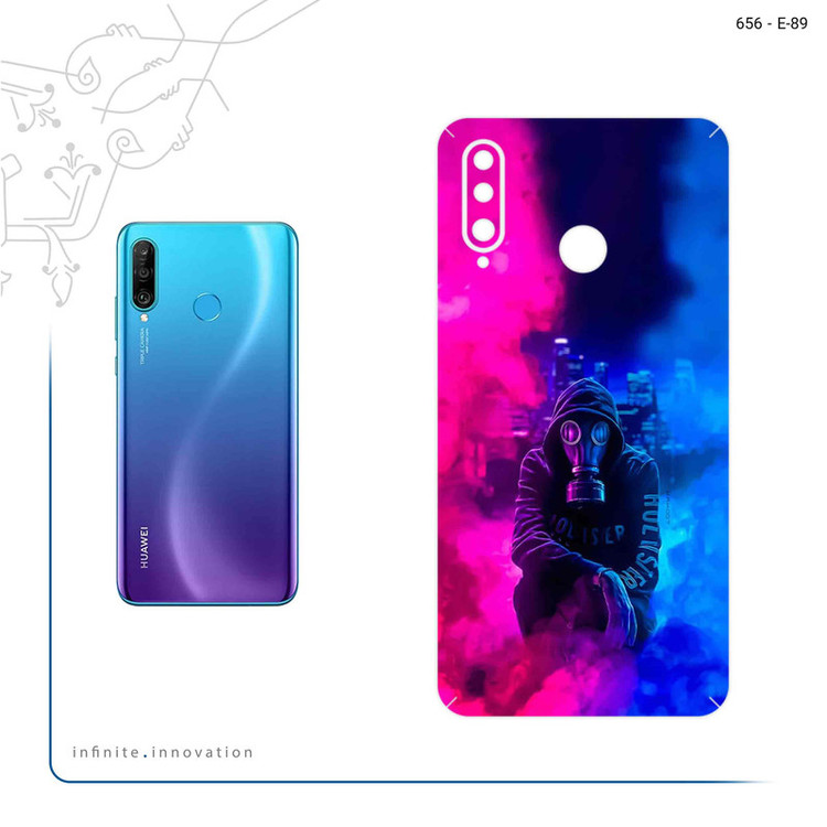 برچسب پوششی ماهوت مدل Smoke Rainbow Digital Art 2 مناسب برای گوشی موبایل هوآوی P30 Lite (24 MP Camera)