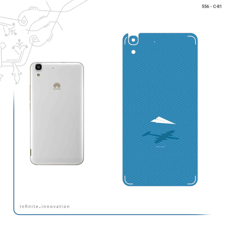 برچسب پوششی ماهوت مدل Minimal Paper Airplane مناسب برای گوشی موبایل هوآوی Y6 2015