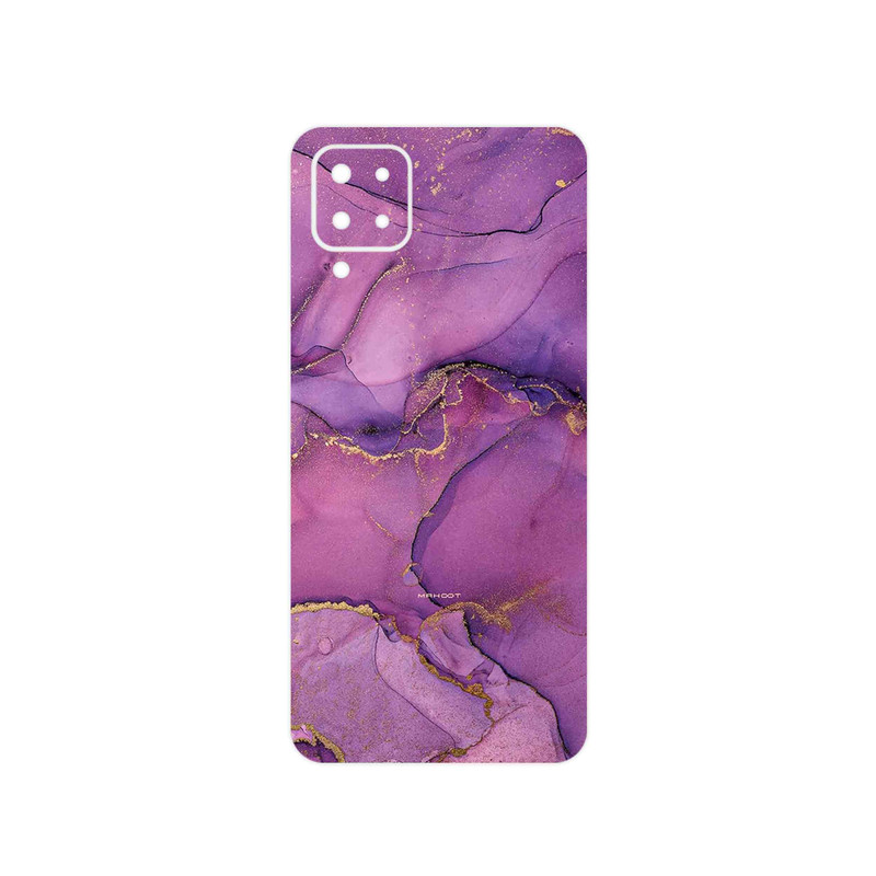 برچسب پوششی ماهوت مدل Purple Marble مناسب برای گوشی موبایل سامسونگ Galaxy F12