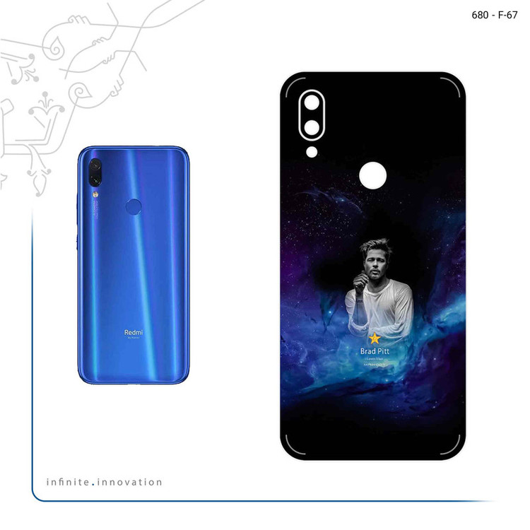 برچسب پوششی ماهوت مدل Brad Pitt مناسب برای گوشی موبایل شیائومی Redmi 7