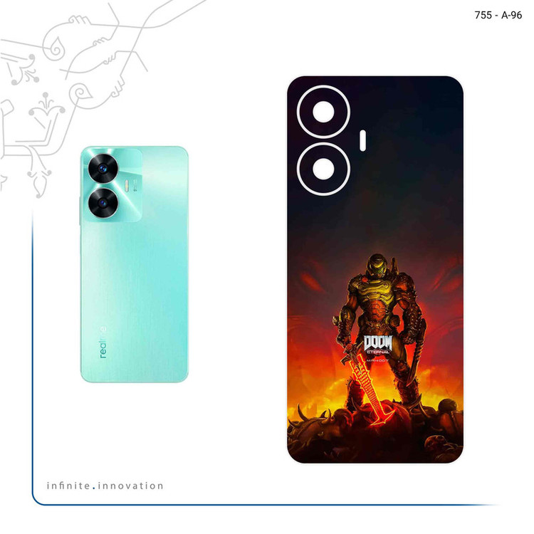برچسب پوششی ماهوت مدل DOOM Game Series مناسب برای گوشی موبایل ریلمی C55
