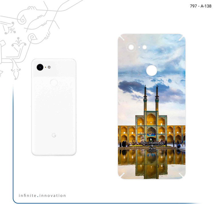 برچسب پوششی ماهوت مدل Amir Chakhmaq Square Yazd مناسب برای گوشی موبایل گوگل Pixel 3