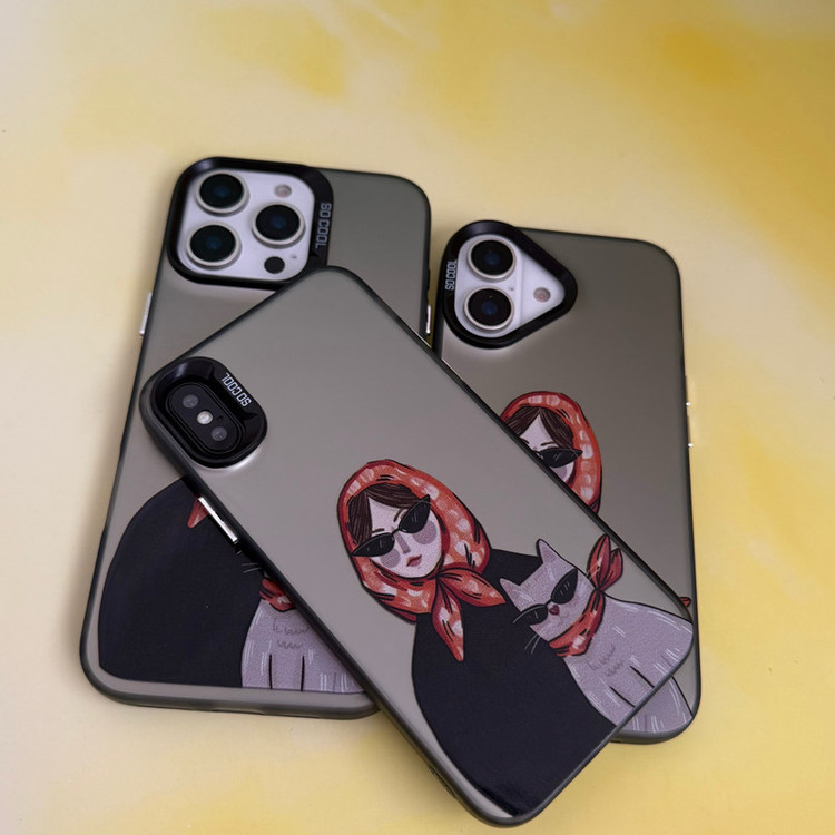 کاور مدل so cool طرح دختر و گربه مناسب برای گوشی موبایل اپل Iphone 11