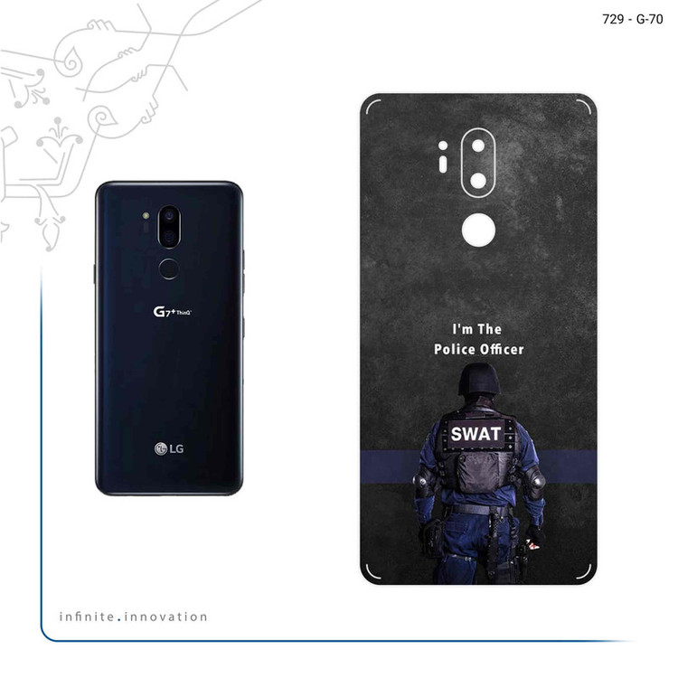 برچسب پوششی ماهوت مدل Police Officer مناسب برای گوشی موبایل ال جی G7 PLUS THINQ