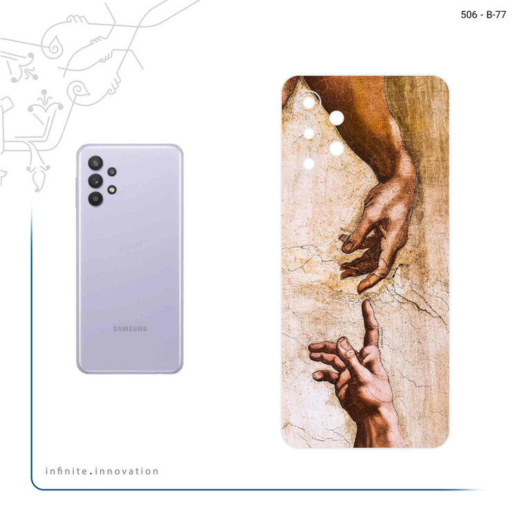 برچسب پوششی ماهوت مدل The Creation of Adam of MichelAnge مناسب برای گوشی موبایل سامسونگ Galaxy A32