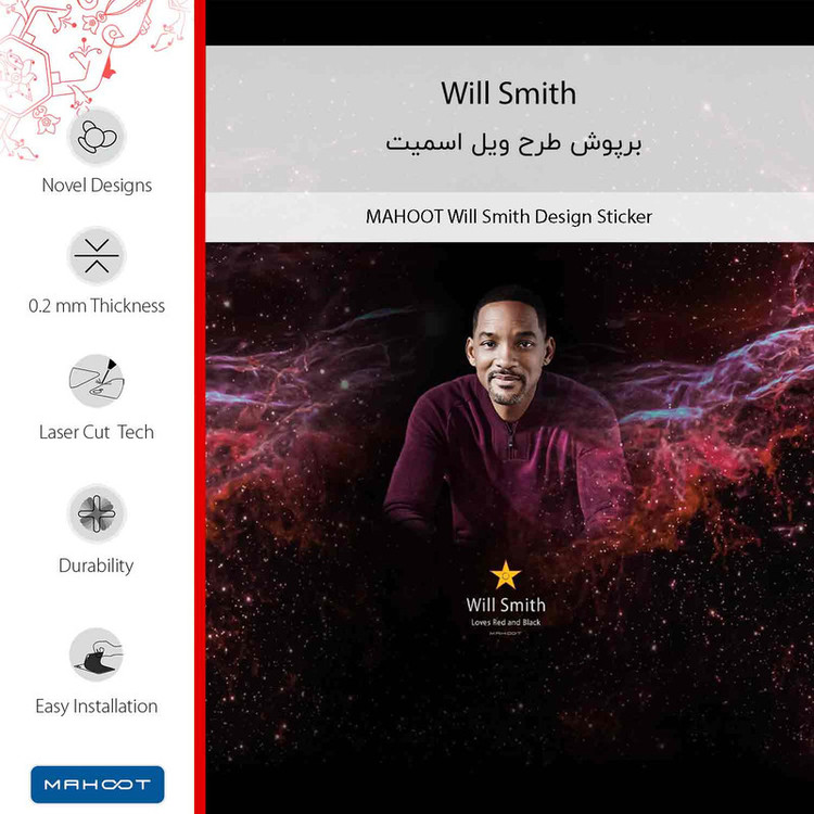 برچسب پوششی ماهوت مدل Will Smith مناسب برای گوشی موبایل هوآوی Y7 Prime 2019