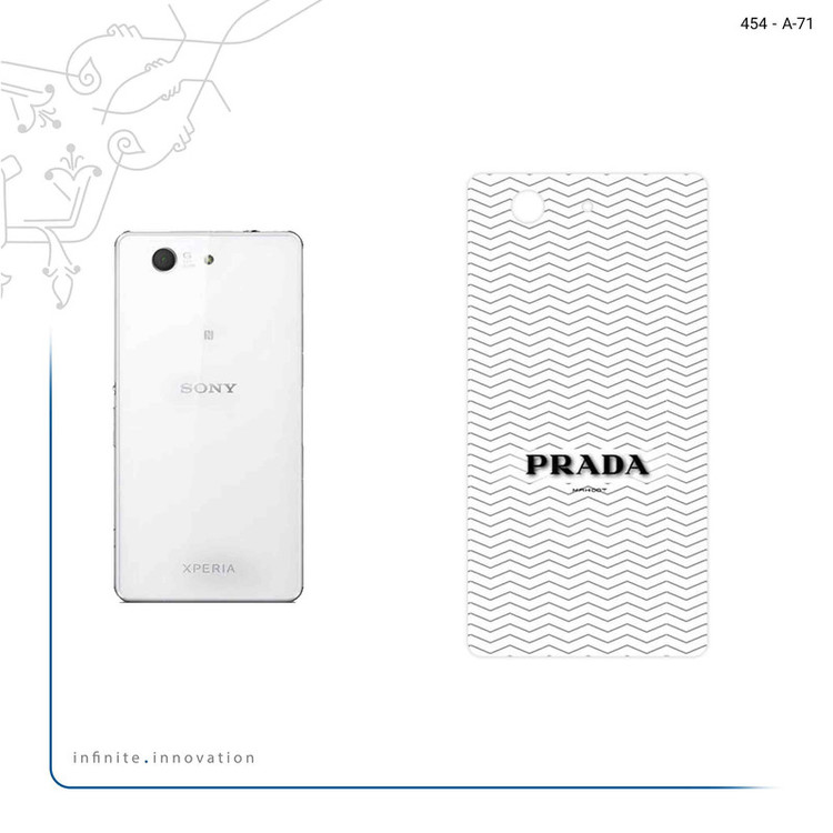 برچسب پوششی ماهوت مدل Prada مناسب برای گوشی موبایل سونی Xperia Z3 Compact