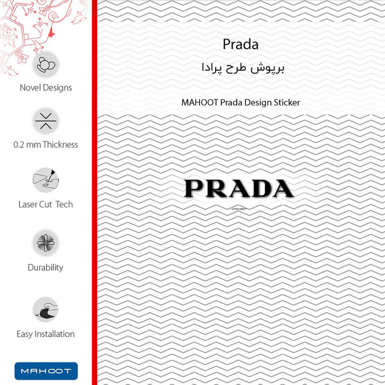 برچسب پوششی ماهوت مدل Prada مناسب برای گوشی موبایل سونی Xperia Z3 Compact