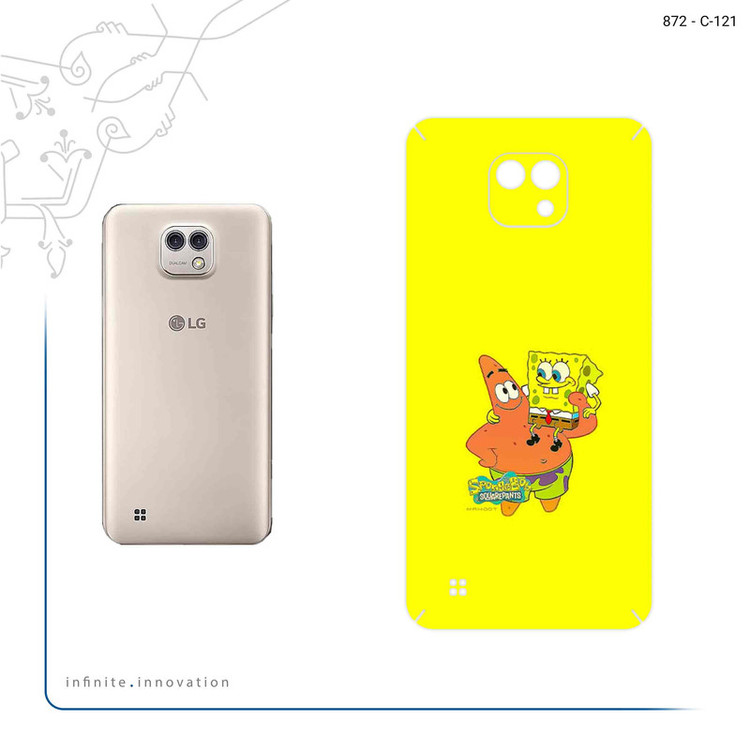 برچسب پوششی ماهوت مدل SpongeBob SquarePants مناسب برای گوشی موبایل ال جی X Cam