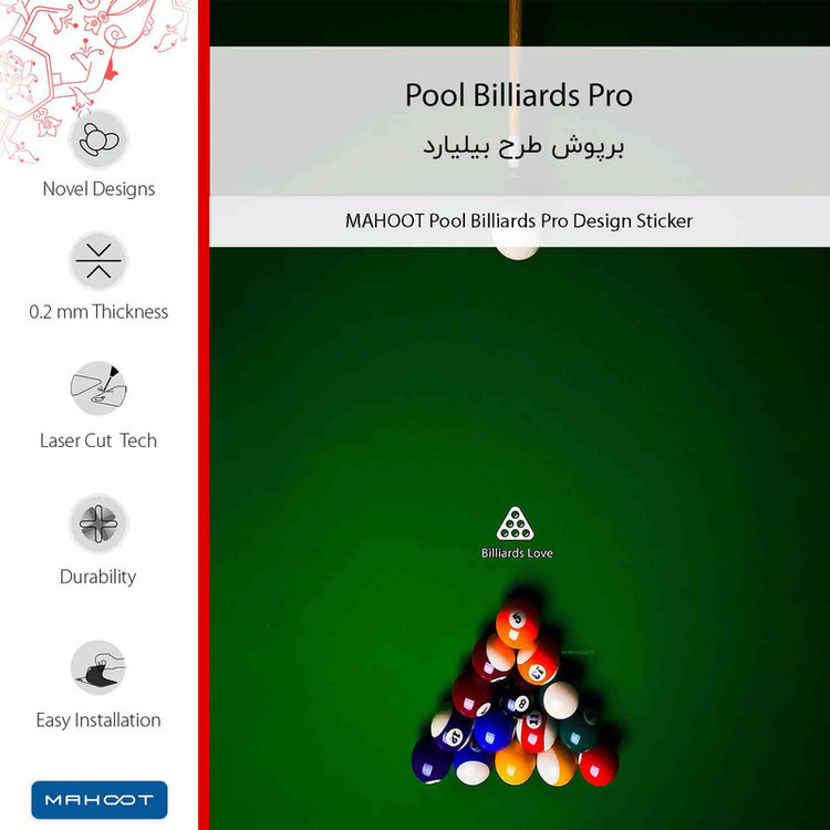 برچسب پوششی ماهوت مدل Pool Billiards Pro مناسب برای گوشی موبایل هوآوی Ascend G610