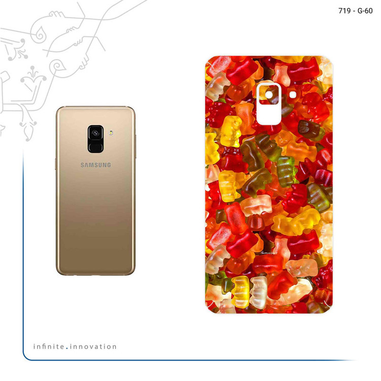 برچسب پوششی ماهوت مدل Gummi candy 1 مناسب برای گوشی موبایل سامسونگ Galaxy A8 2018