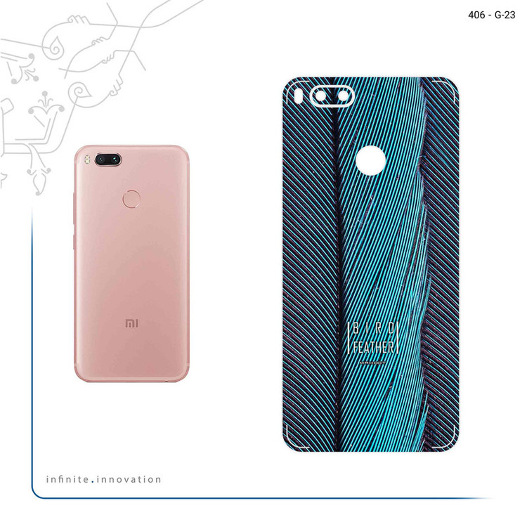برچسب پوششی ماهوت مدل Turquoise feathers مناسب برای گوشی موبایل شیائومی Mi 5X