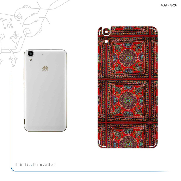 برچسب پوششی ماهوت مدل Embroidered Rug مناسب برای گوشی موبایل هوآوی Y6 2015