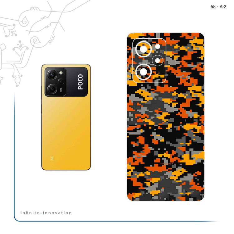 برچسب پوششی ماهوت مدل Army_Autumn_Pixel مناسب برای گوشی موبایل شیائومی Poco X5 Pro
