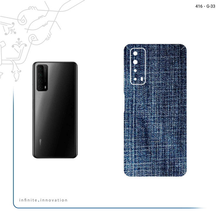 برچسب پوششی ماهوت مدل Fabric Texture 3 مناسب برای گوشی موبایل هوآوی Y7a