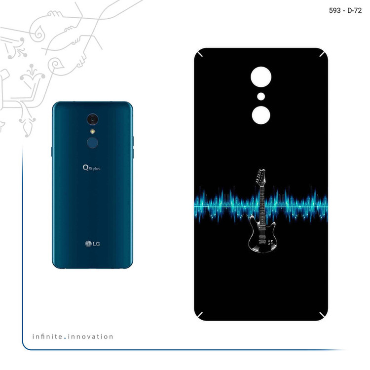 برچسب پوششی ماهوت مدل Electric Guitar مناسب برای گوشی موبایل ال جی Q Stylus