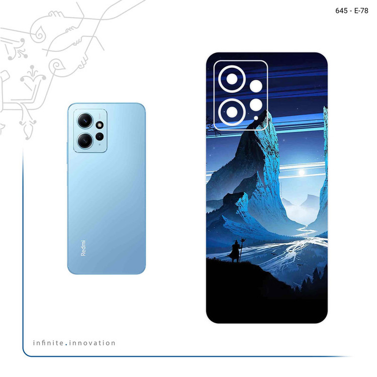 برچسب پوششی ماهوت مدل Blue Mountains Digital Art مناسب برای گوشی موبایل شیائومی Redmi Note 12 4G