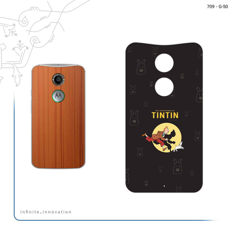 برچسب پوششی ماهوت مدل Tintin مناسب برای گوشی موبایل موتورولا Moto X 2014