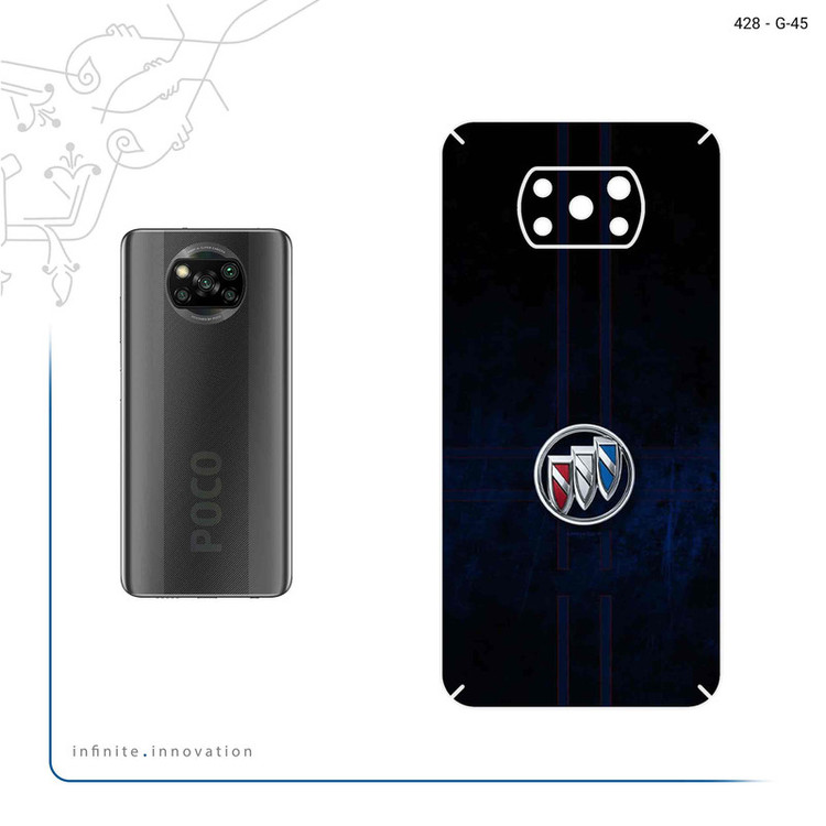 برچسب پوششی ماهوت مدل Buick مناسب برای گوشی موبایل شیائومی Poco X3 Pro